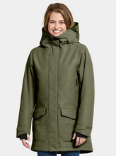 Load image into Gallery viewer, Didriksons Women&#39;s Frida 7 Waterproof Insulated Parka (Deep Green)
