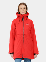 Load image into Gallery viewer, Didriksons Women&#39;s Helle 5 Waterproof Insulated Parka (Pomme Red)
