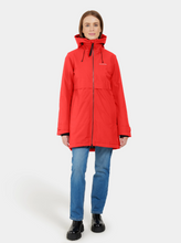 Load image into Gallery viewer, Didriksons Women&#39;s Helle 5 Waterproof Insulated Parka (Pomme Red)
