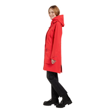Load image into Gallery viewer, Didriksons Women&#39;s Ilma 8 Waterproof Rain Coat (Pomme Red)
