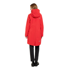 Load image into Gallery viewer, Didriksons Women&#39;s Ilma 8 Waterproof Rain Coat (Pomme Red)
