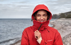 Didriksons Women's Ilma 8 Waterproof Rain Coat (Pomme Red)