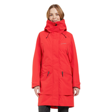 Load image into Gallery viewer, Didriksons Women&#39;s Ilma 8 Waterproof Rain Coat (Pomme Red)
