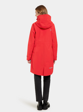 Load image into Gallery viewer, Didriksons Women&#39;s Ilma 8 Waterproof Rain Coat (Pomme Red)
