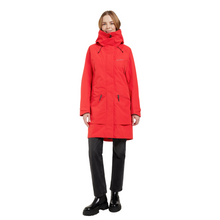Load image into Gallery viewer, Didriksons Women&#39;s Ilma 8 Waterproof Rain Coat (Pomme Red)
