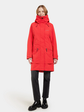 Load image into Gallery viewer, Didriksons Women&#39;s Ilma 8 Waterproof Rain Coat (Pomme Red)
