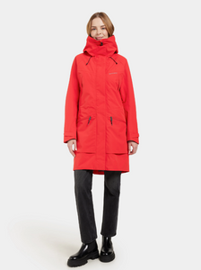 Didriksons Women's Ilma 8 Waterproof Rain Coat (Pomme Red)