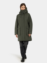 Load image into Gallery viewer, Didriksons Women&#39;s Thelma 10 Waterproof Rain Coat (Deep Green)
