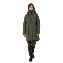 Load image into Gallery viewer, Didriksons Women&#39;s Thelma 10 Waterproof Rain Coat (Deep Green)
