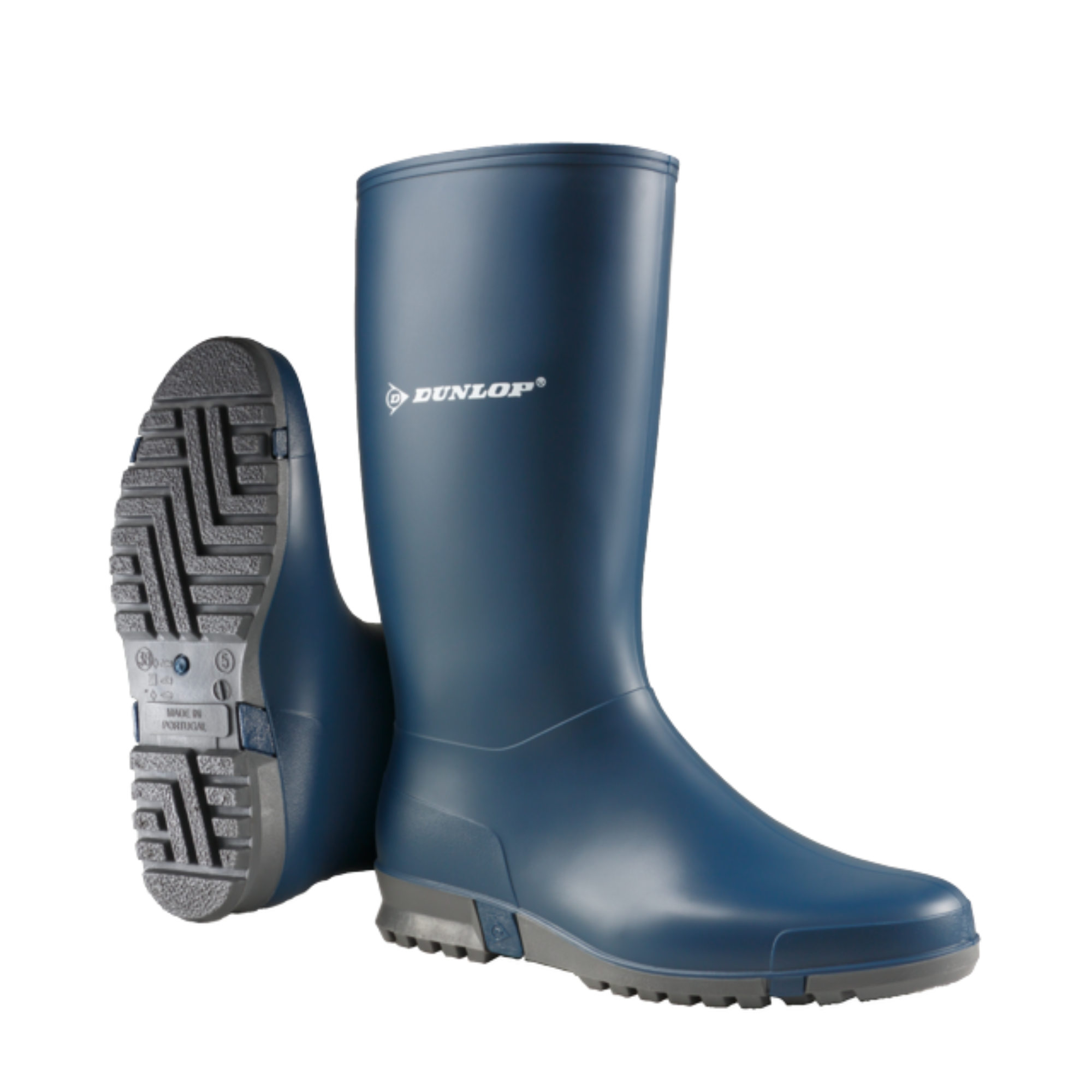 Dunlop Women's Sport PVC Navy Wellingtons Wellington Boots Wellies K254