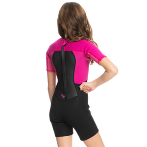 Roxy Junior Prologue 2mm Flatlock Shorty Wetsuit (Festival Fuchsia)