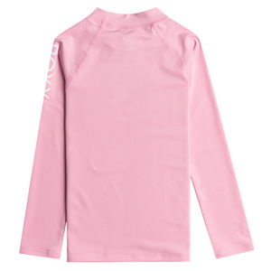 Roxy Kids Wholehearted UPF50 Long Sleeve Rash Vest (Prism Pink)