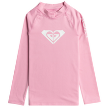 Load image into Gallery viewer, Roxy Kids Wholehearted UPF50 Long Sleeve Rash Vest (Prism Pink)
