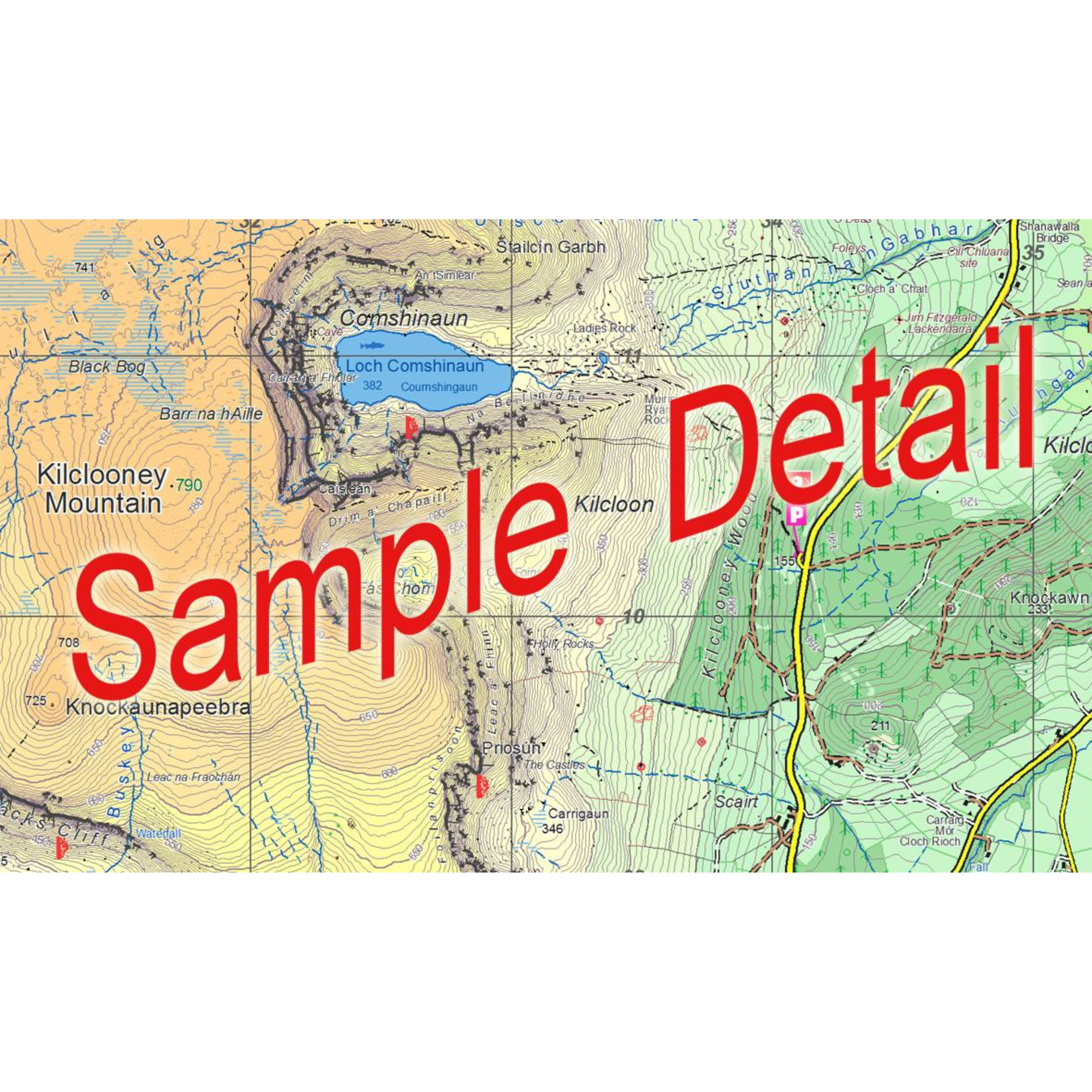 EastWest Mapping Comeragh Mountains Waterproof Map (Laminated)(1:25,000)