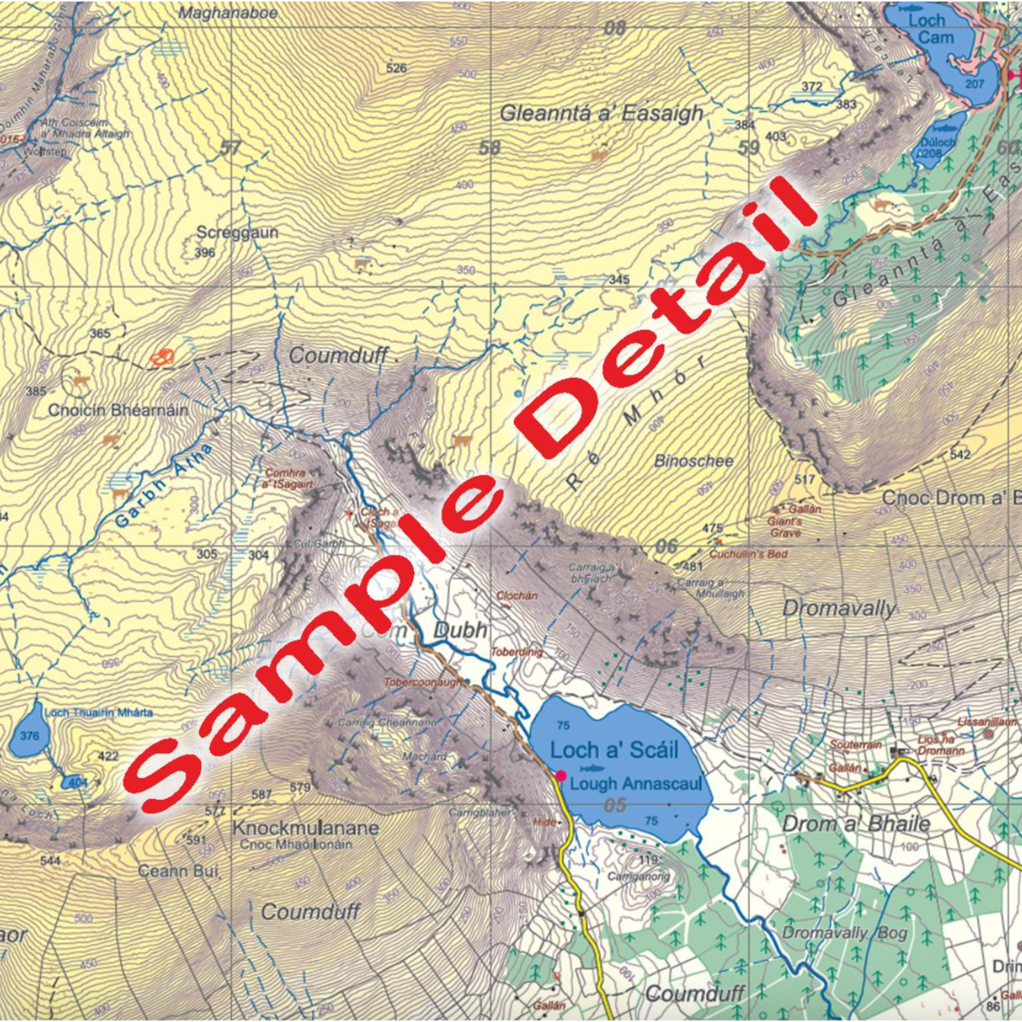 EastWest Mapping Dingle Central ~ Beenoskee Waterproof Map (Laminated)(1:25,000)