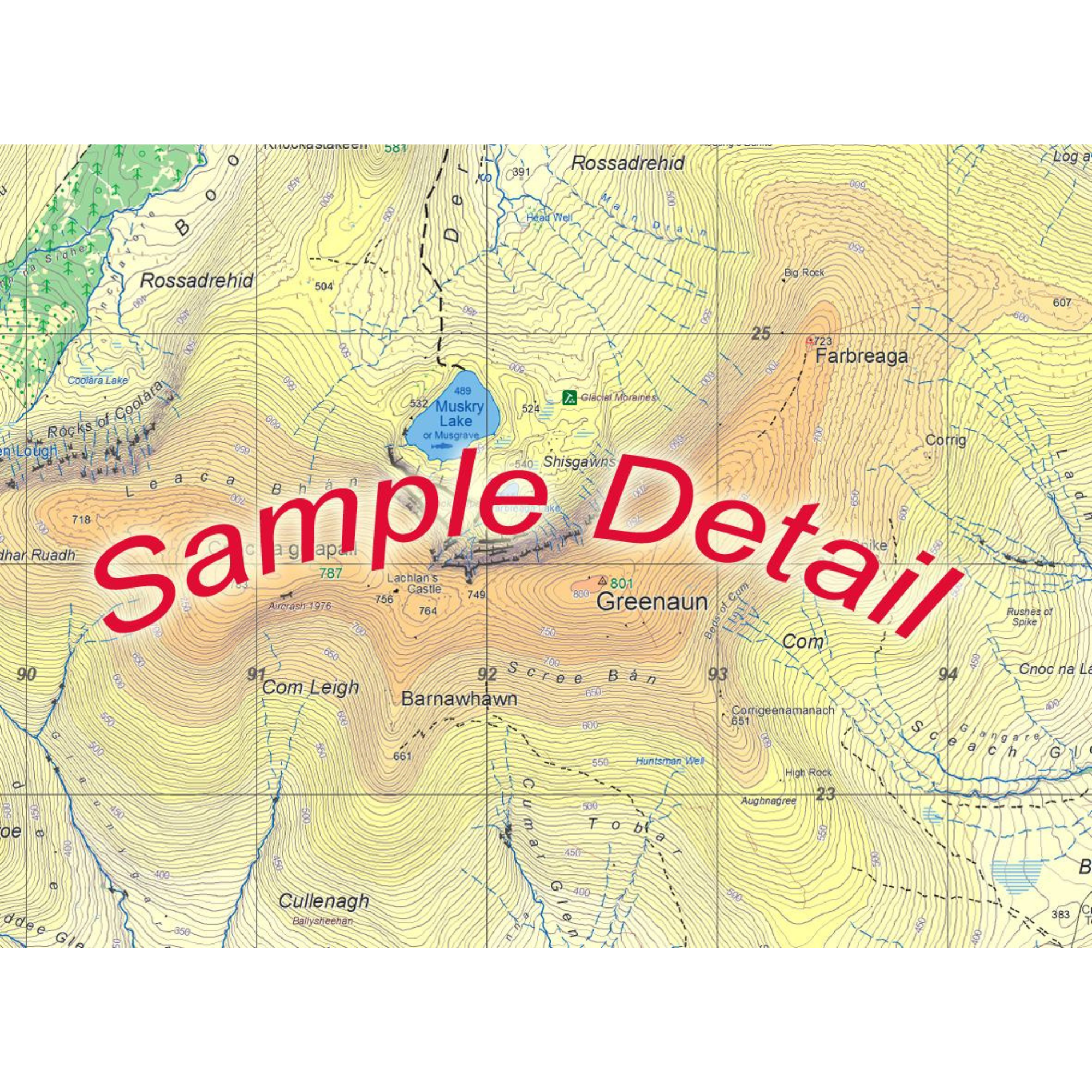 EastWest Mapping Galtee Mountains Waterproof Map (Laminated)(1:25,000)