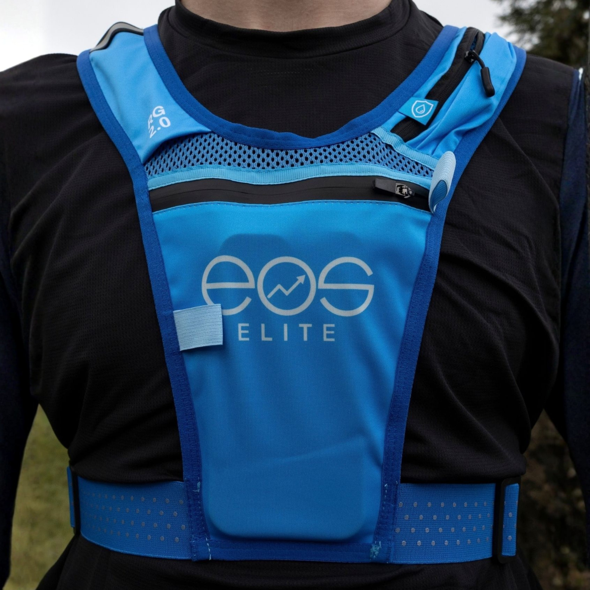 Eos Elite Unisex Rainguard 2.0 Waterproof Running Vest (Blue)