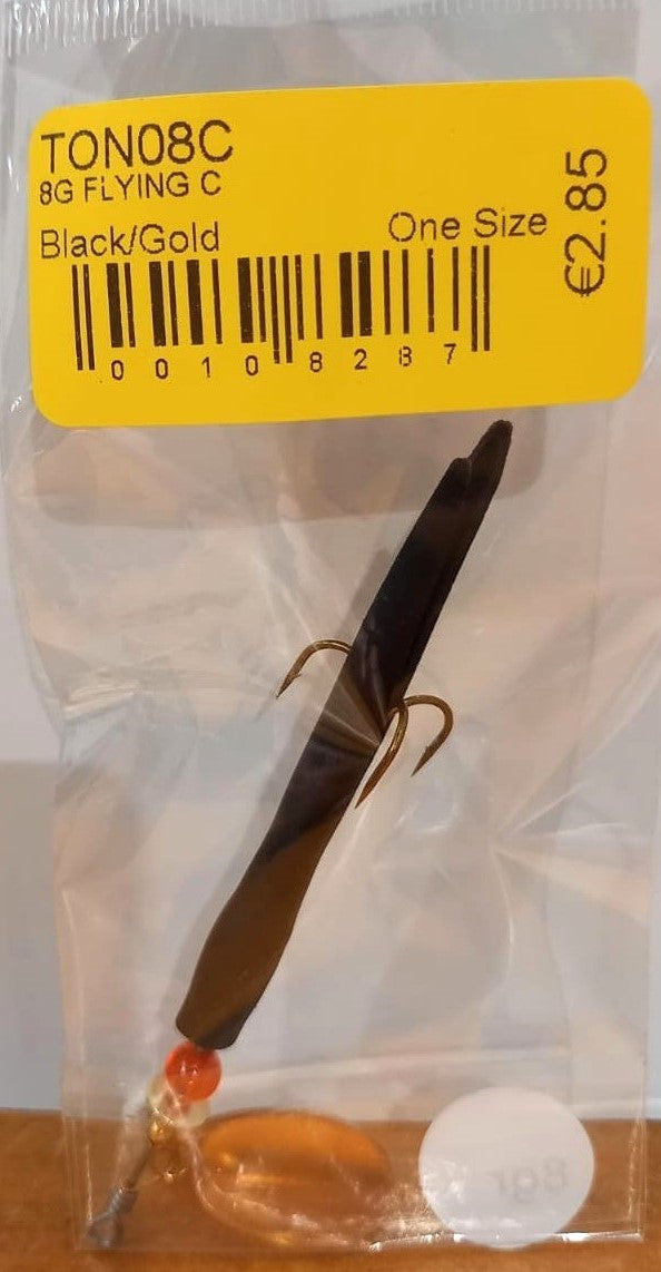 Flying C Spinning Lure (8g Black/Gold)