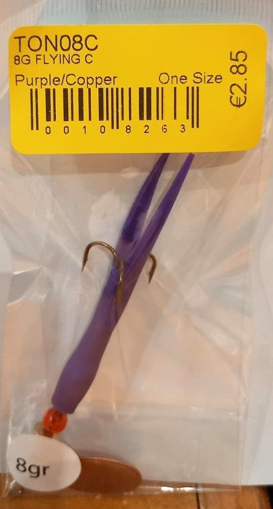 Flying C Spinning Lure (8g Purple/Copper)