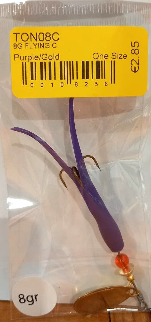 Flying C Spinning Lure (8g Purple/Gold)