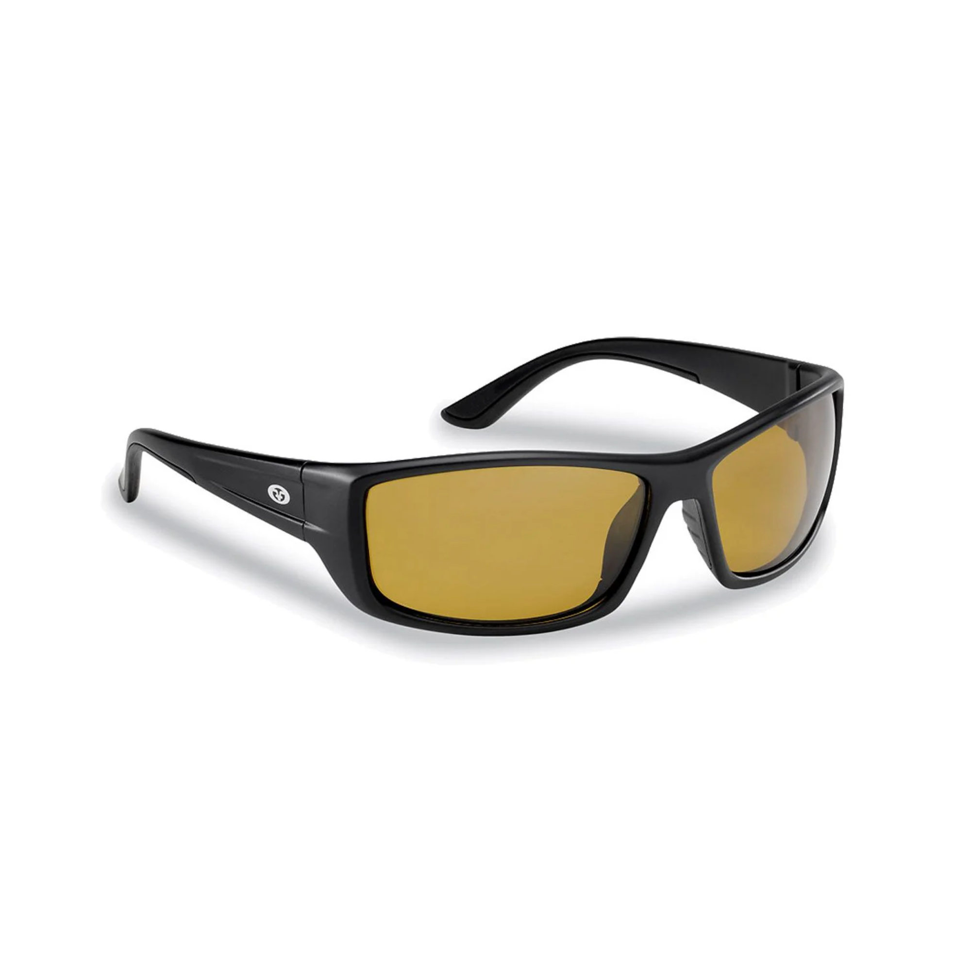 Flying Fisherman Buchanan Sunglasses (Black Frame/Yellow-Amber Lens)