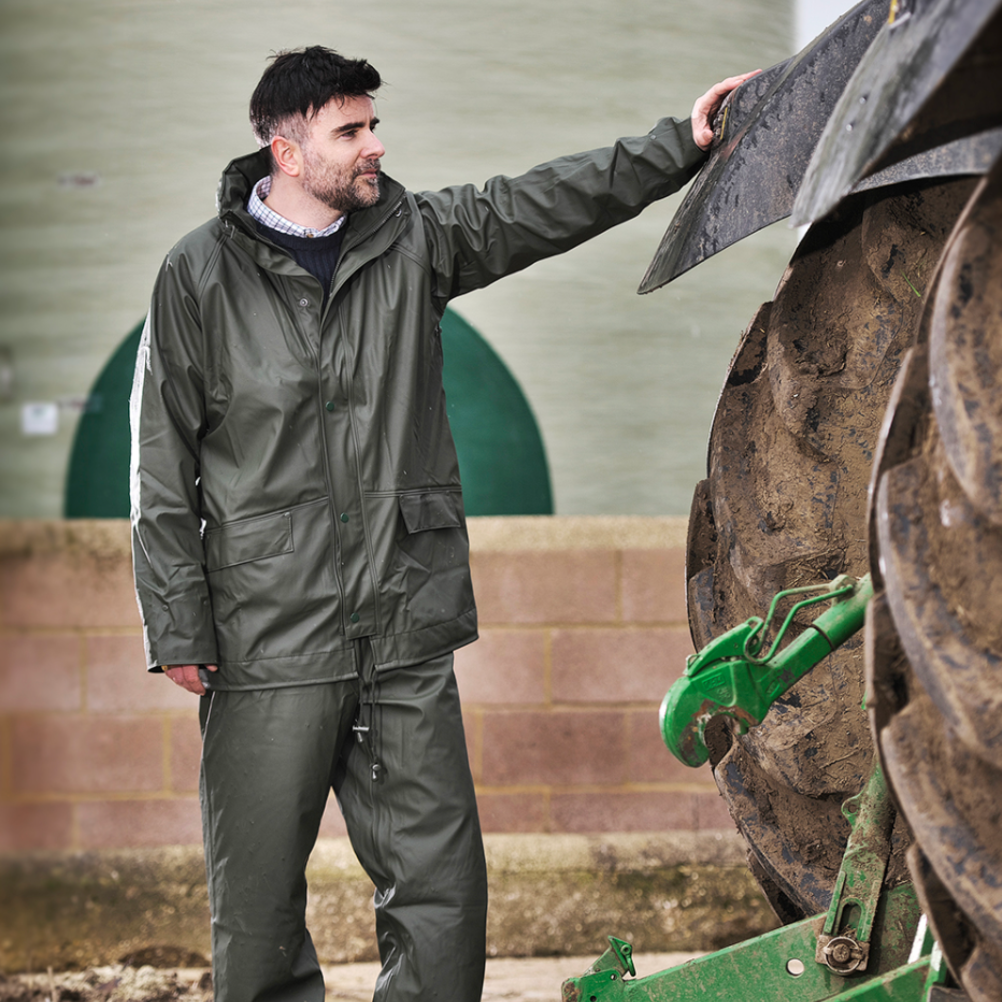 Fortress Flex Unisex Waterproof Jacket Olive 220