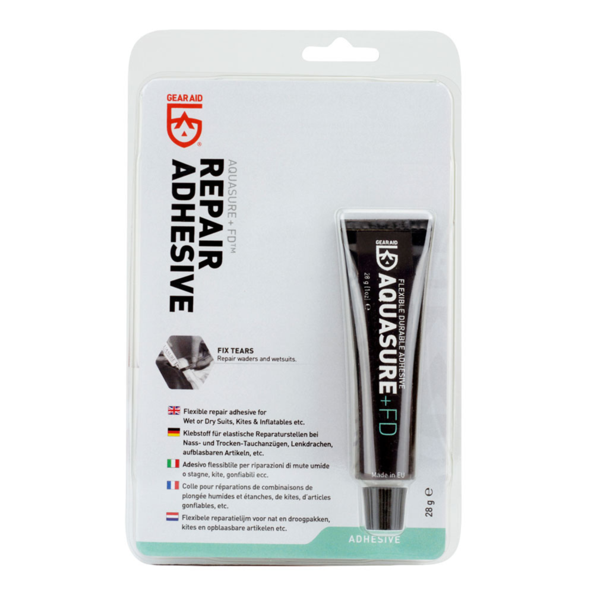 Gear Aid Aquasure +FD Flexible Durable Repair Adhesive 28g 1oz 10116-GA