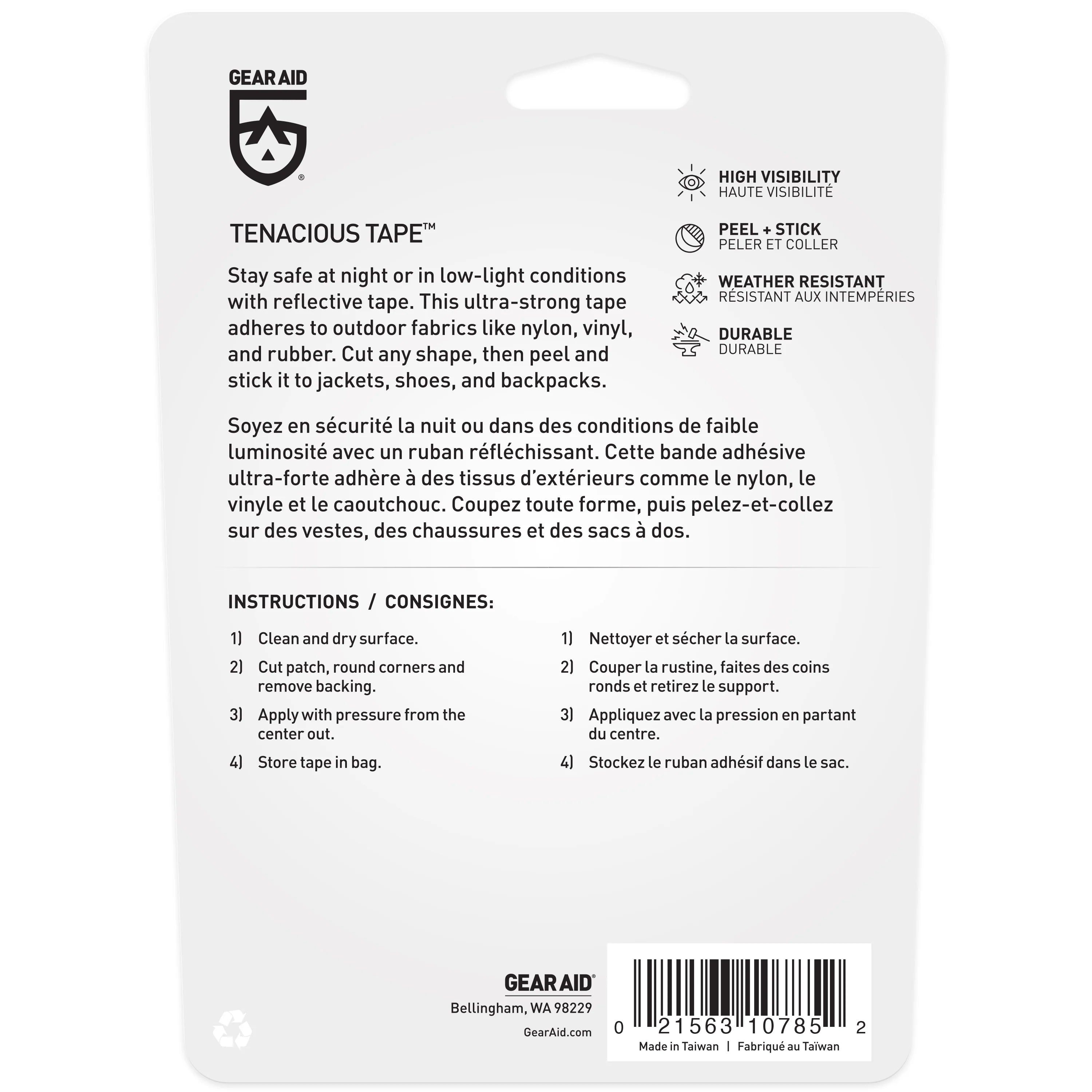 Gear Aid Tenacious Tape - Reflective Tape (7.6cm x 50cm)