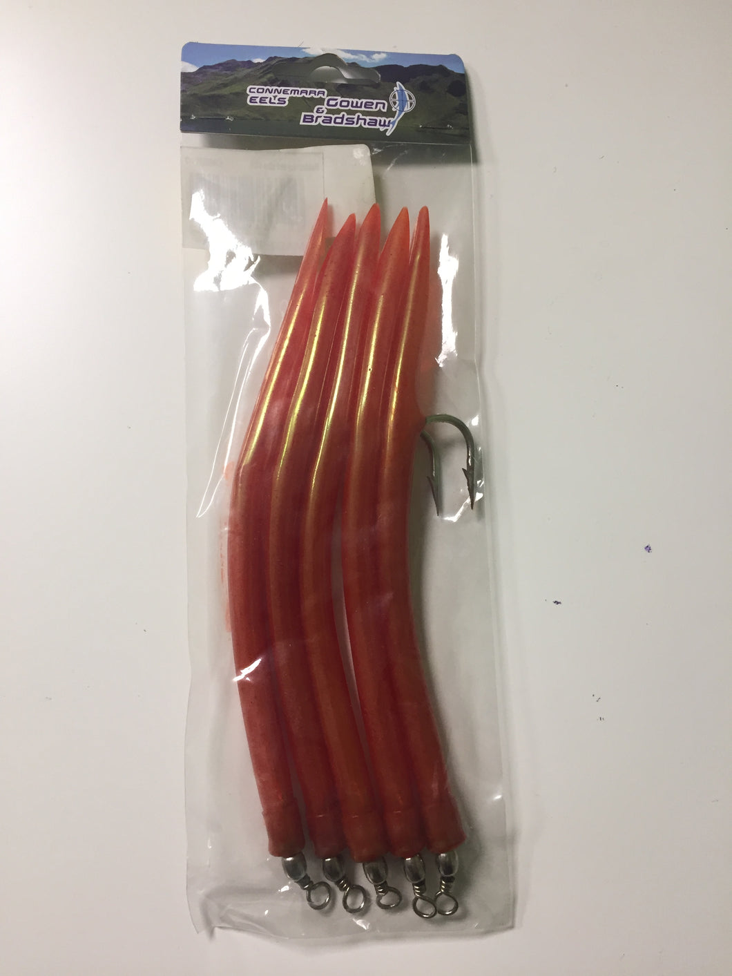 Gowen & Bradshaw Connemara Rubber Eels (Size 10/0)(Red)(5 Pack)