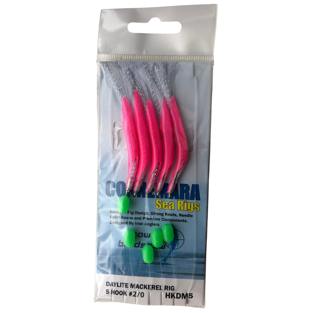 Gowen & Bradshaw Daylite Mackerel 5 Hook Rig (Size 2/0)(Pink)