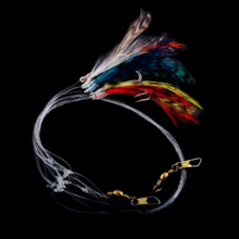 Load image into Gallery viewer, Gowen &amp; Bradshaw Saltwater Celtic Mackerel Feather 6 Hook Rig (Size 2/0)
