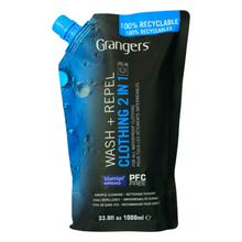 Load image into Gallery viewer, Grangers 2 in 1 Clothing Wash &amp; Repel Eco Pouch (1L)
