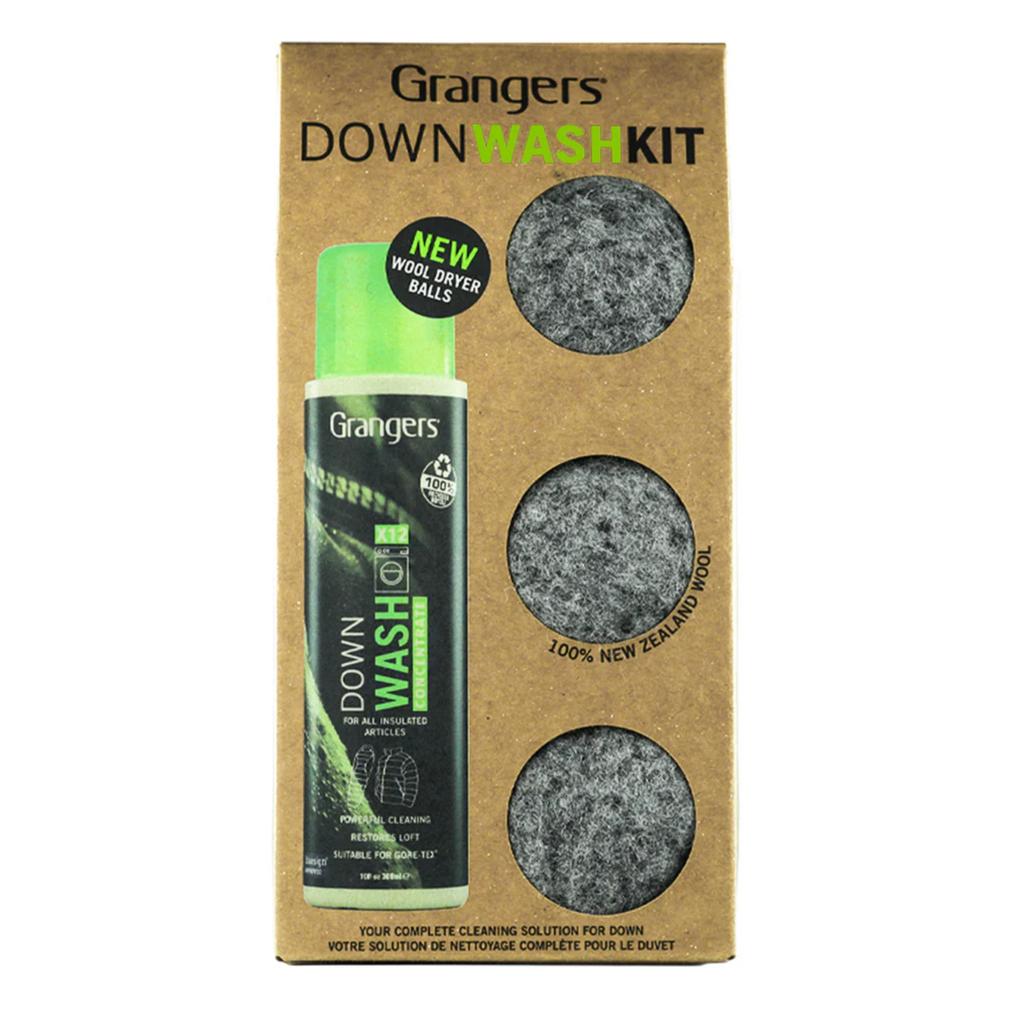 Grangers Down Wash Kit with Dryer Balls (300ml)