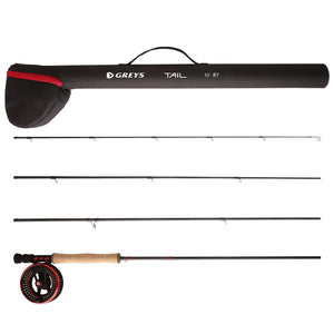 Greys 13ft Tail Fly Fishing 4 Section Rod + Reel Combo (9wt)