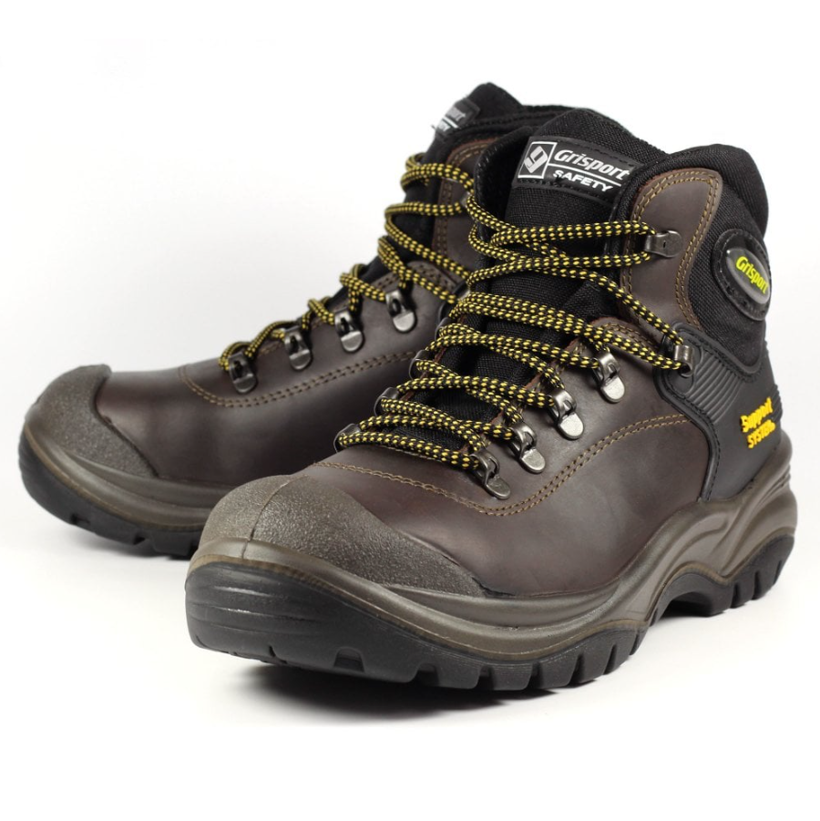 Grisport Men's Contractor Work Safety Boots (Brown) – Landers