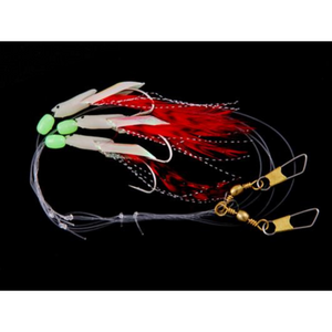 Gowen & Bradshaw Connemara Saltwater 3 Hook Rig (Hokkai Red)(Size 2/0)