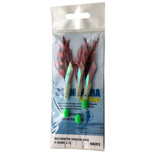 Gowen & Bradshaw Connemara Saltwater 3 Hook Rig (Hokkai Red)(Size 2/0)