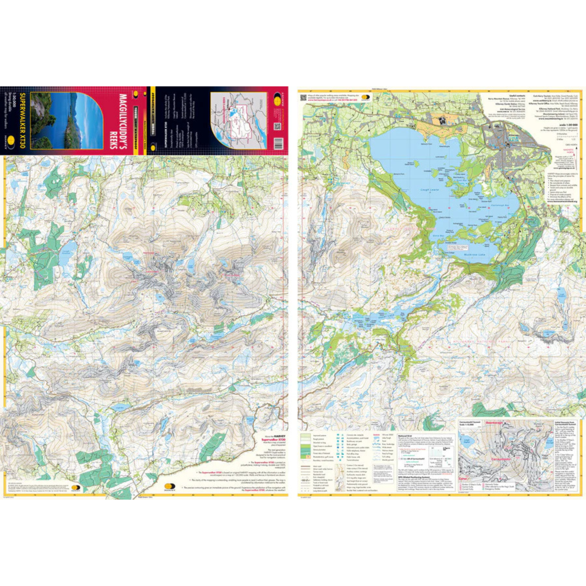 Harvey MacGillycuddy's Reeks Superwalker XT30 Map (1:30,000)
