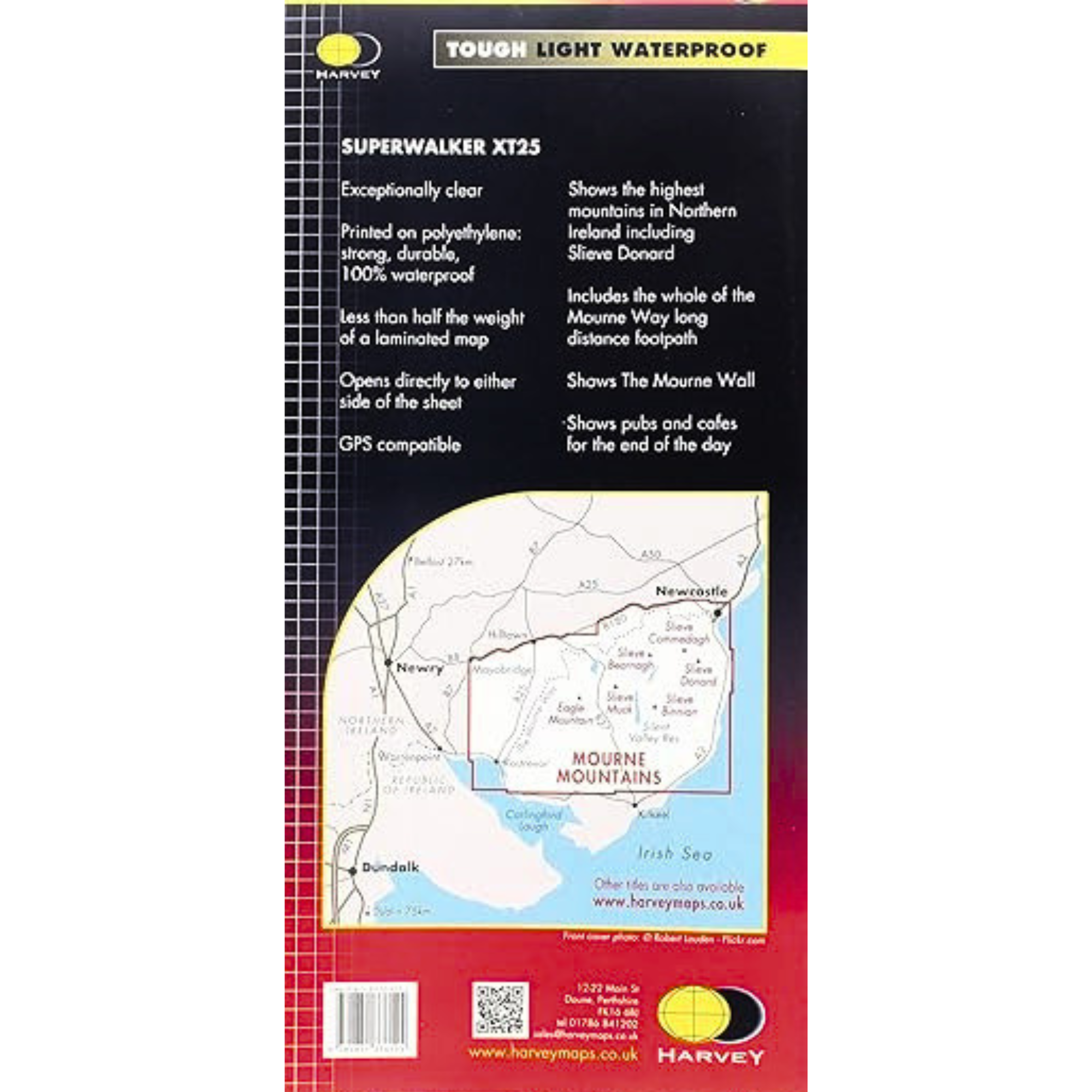 Harvey Mourne Mountains Superwalker XT25 Map (1:25,000)