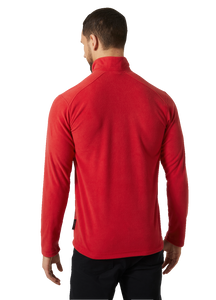 Helly Hansen Men's Daybreaker Polartec 100 Half Zip Fleece Top (Red)