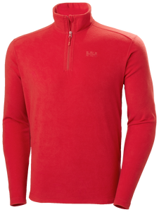 Helly Hansen Men's Daybreaker Polartec 100 Half Zip Fleece Top (Red)
