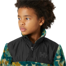 Load image into Gallery viewer, Helly Hansen Junior Champ Midlayer Half Zip Fleece Top (Dark Creek Splash/Camo Aop)(Ages 8-16)
