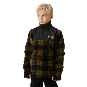 Helly Hansen Junior Champ Midlayer Half Zip Fleece Top (Sepia AOP)(Ages 9-14)