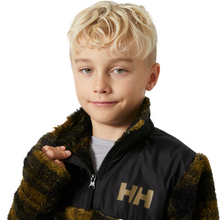 Load image into Gallery viewer, Helly Hansen Junior Champ Midlayer Half Zip Fleece Top (Sepia AOP)(Ages 9-14)
