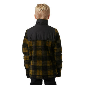 Helly Hansen Junior Champ Midlayer Half Zip Fleece Top (Sepia AOP)(Ages 9-14)