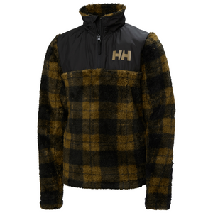 Helly Hansen Junior Champ Midlayer Half Zip Fleece Top (Sepia AOP)(Ages 9-14)