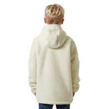 Load image into Gallery viewer, Helly Hansen Junior Champ Pile Hooded Full Zip Fleece 2.0 (Cream)(Ages 9-14)
