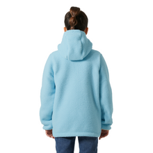 Load image into Gallery viewer, Helly Hansen Junior Champ Pile Hooded Full Zip Fleece 2.0 (Light Cyan)(Ages 9-14)
