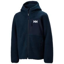 Load image into Gallery viewer, Helly Hansen Junior Champ Pile Hooded Full Zip Fleece 2.0 (Navy)(Ages 9-14)
