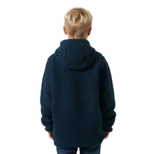 Load image into Gallery viewer, Helly Hansen Junior Champ Pile Hooded Full Zip Fleece 2.0 (Navy)(Ages 9-14)
